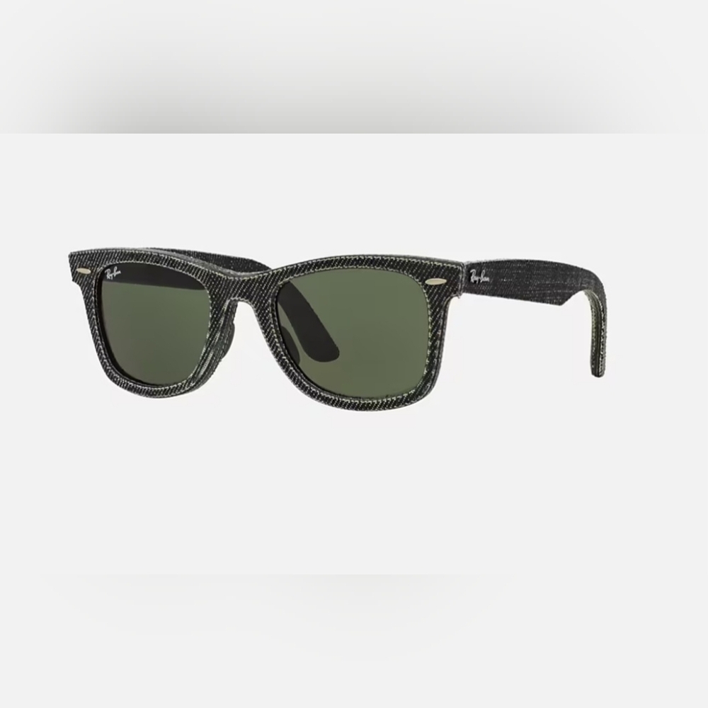 Ray-Ban Sunglasses Gray Denim Wayfarer Polarized Unisex Sunglasses with Case - Picture 2 of 7